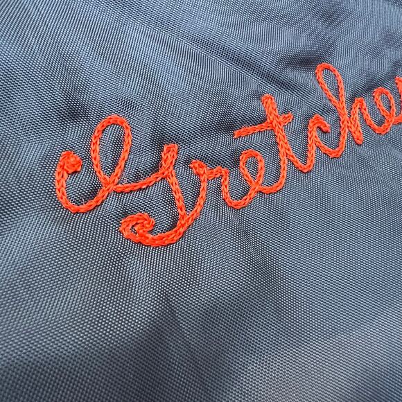 Vintage 80s Gretchen Libertyville Wildcats Basketball Bomber Jacket Varsity 90s - Picture 4 of 15